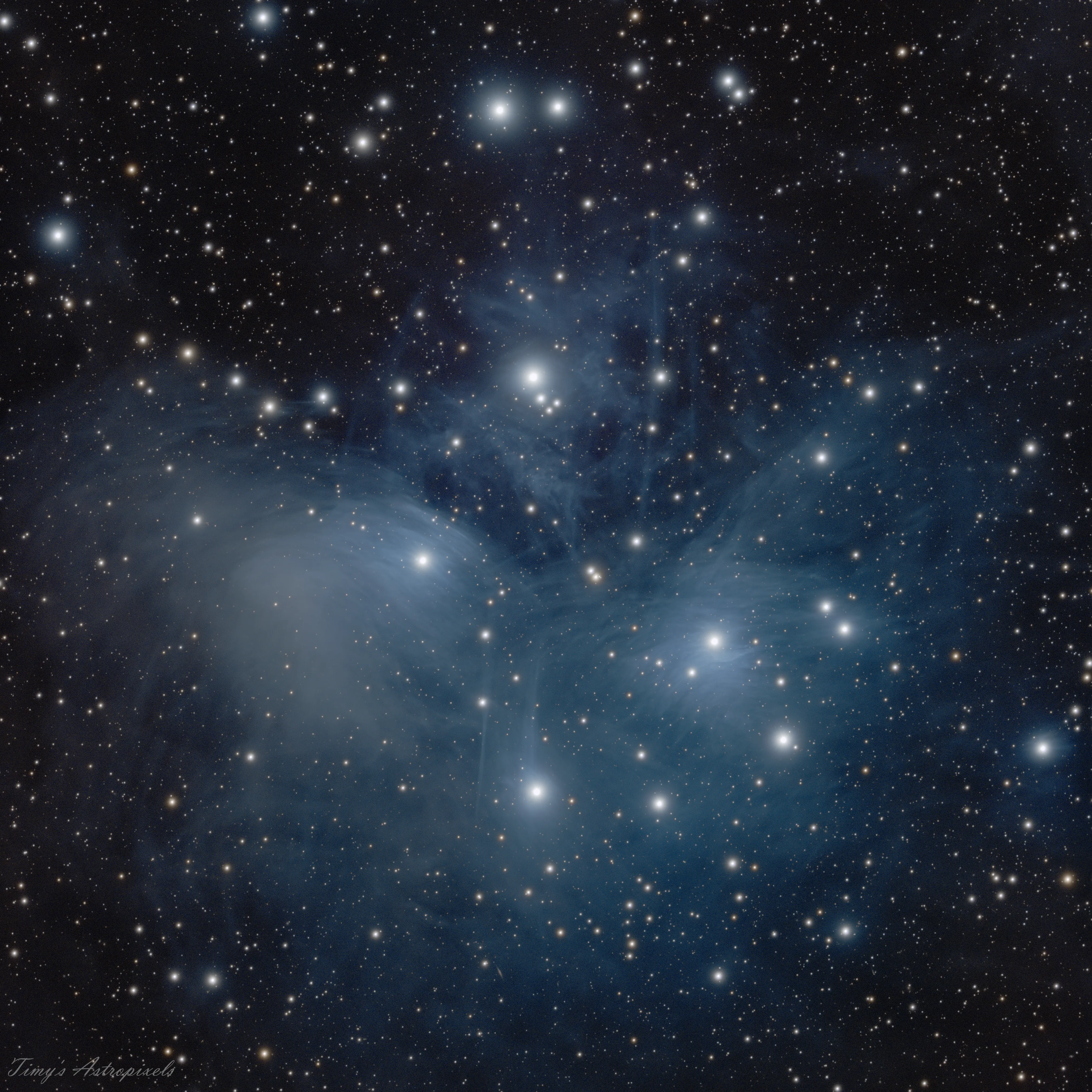 Pleiades Star Cluster 18jan2025
